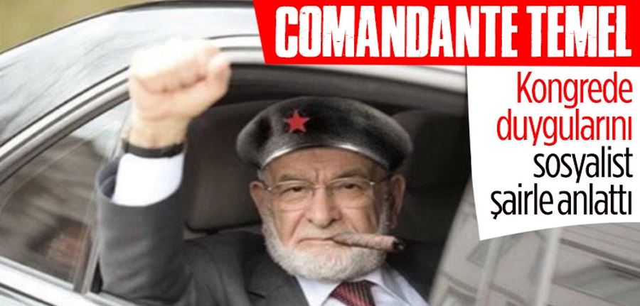Temel Karamollaoğlu kongrede Adnan Yücel şiiri okudu 
