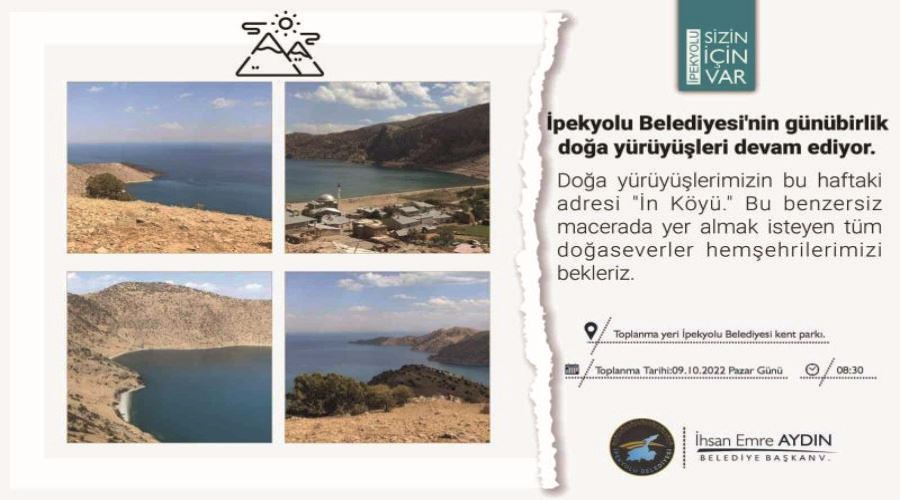 İpekyolu Belediyesinin doğa yürüyüşleri devam ediyor