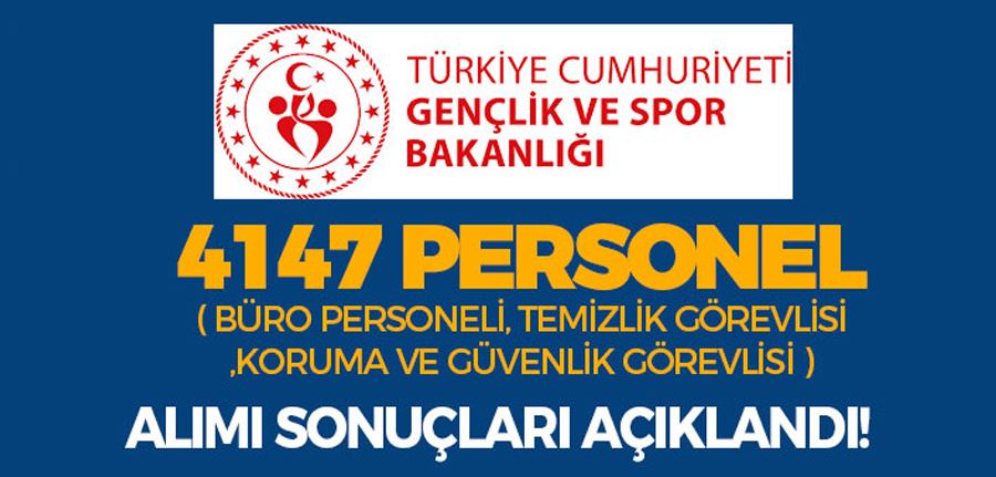 GSB 4147 Personel Alımı Sonuçları ve KPSS Taban Puanlar Kaç?