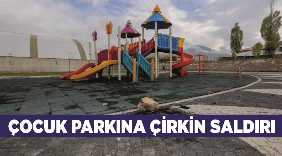 Çocuk parkına çirkin saldırı