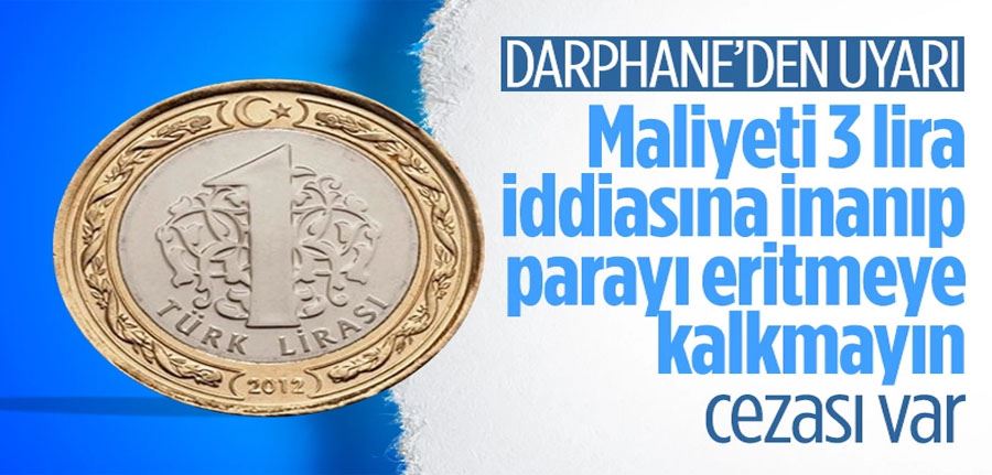 Darphane iddiaları yalanladı: 1 TL