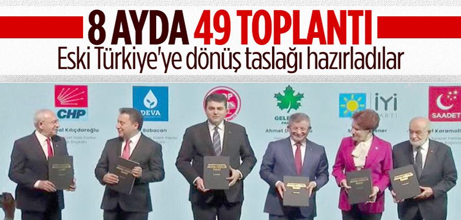  Altı masadan 156 sayfalık anayasa taslağı