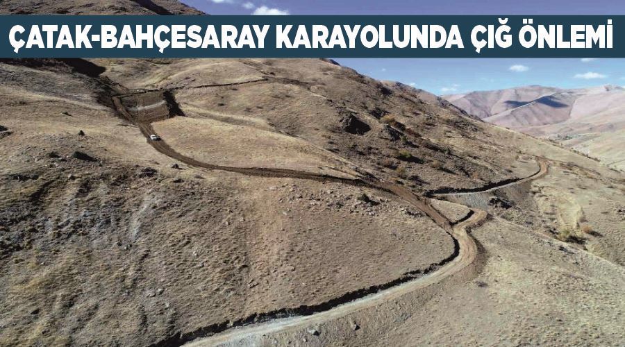 Çatak-Bahçesaray karayolunda çığ önlemi