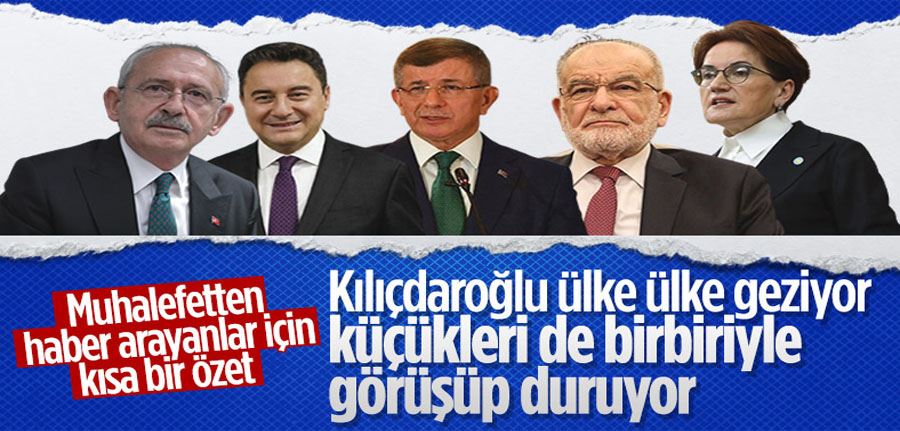 Altılı masanın gündeminde yapılacak yeni toplantı var