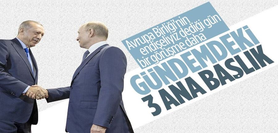 Cumhurbaşkanı Erdoğan, Vladimir Putin ile görüştü