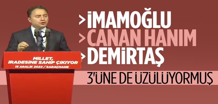 Ali Babacan: Demirtaş’a yapılan hukuksuzluğu reddediyorum