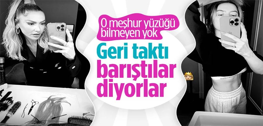 Hadise, evlilik teklifindeki yüzükle fotoğraf paylaştı
