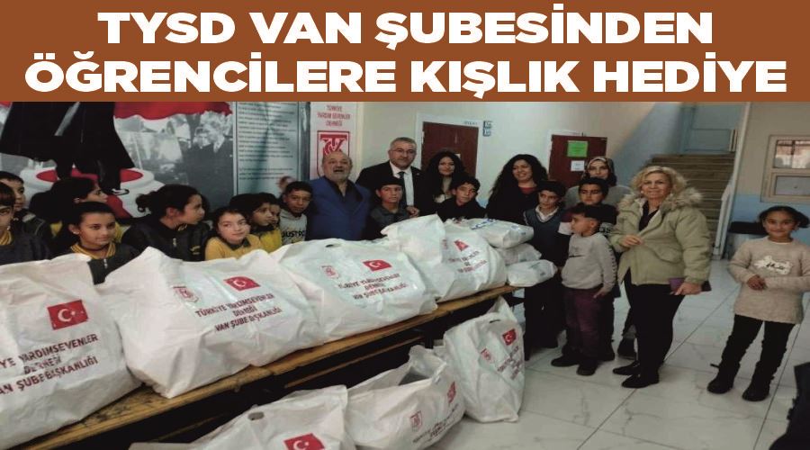 TYSD Van Şubesinden öğrencilere kışlık hediye