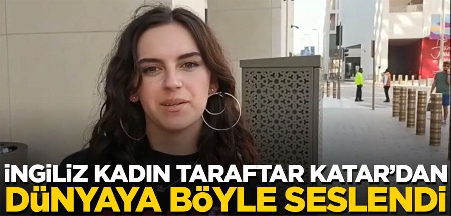 İngiliz kadın taraftar Katar