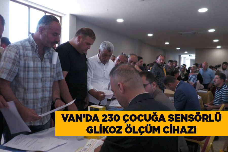 Van’da 230 çocuğa sensörlü glikoz ölçüm cihazı