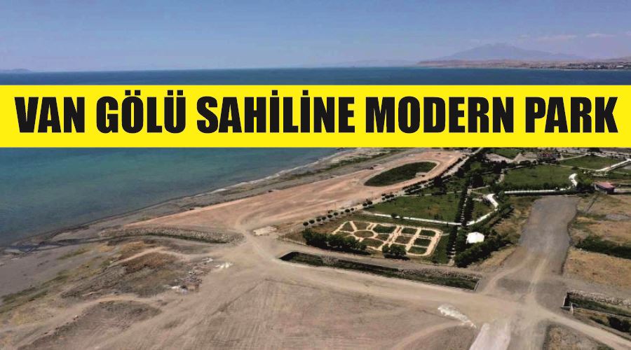 Van Gölü sahiline modern park