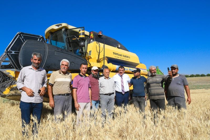 Çiftçilere dağıtılan tohumlar hasat ediliyor
