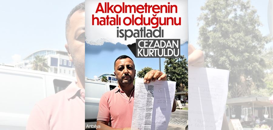 Antalya’da alkolsüz olduğunu kanıtlayan sürücü ehliyetini geri aldı 