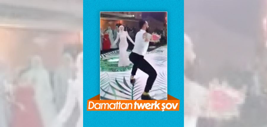 Düğünde twerk yapan damat salonu ayağa kaldırdı