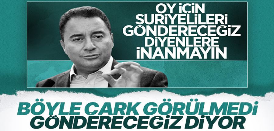 Ali Babacan: Suriyelileri göndereceğiz