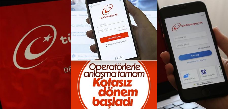 e-Devlet, artık mobil internet paketinden harcamayacak