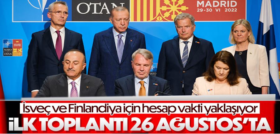Türkiye-Finlandiya-İsveç ortak görüşmesi Finlandiya