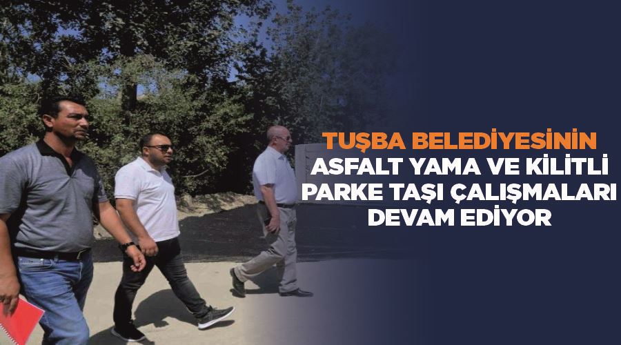 Tuşba Belediyesinin asfalt yama ve kilitli parke taşı çalışmaları devam ediyor