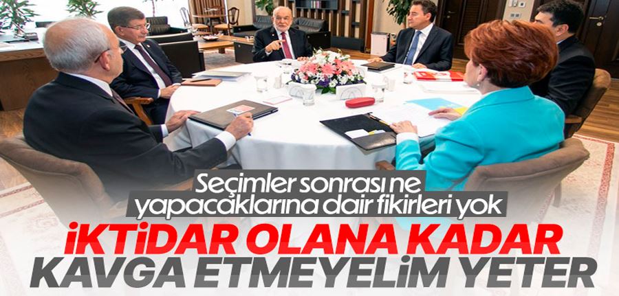 Altılı masanın seçim sonrası yol haritasındaki belirsizlik