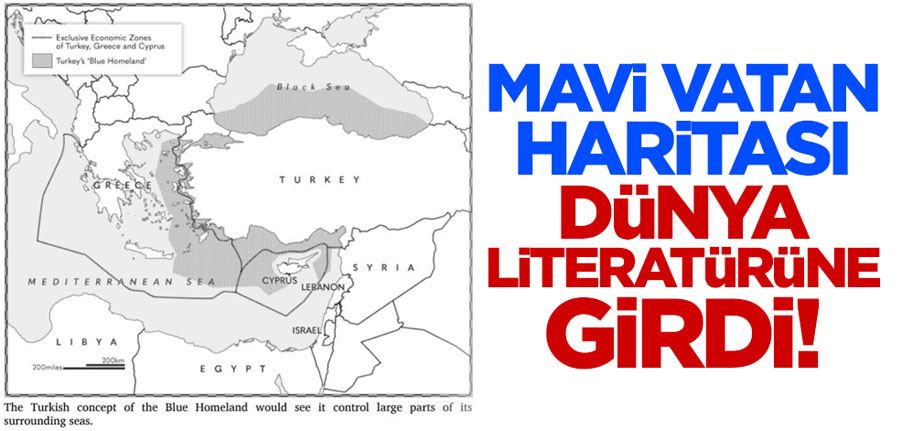 Mavi Vatan haritası dünya literatürüne girdi!