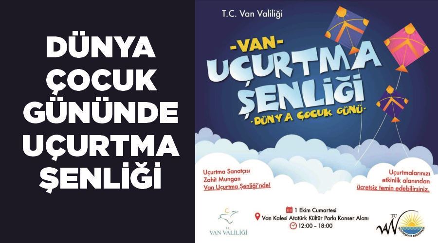 Dünya çocuk gününde uçurtma şenliği düzenlenecek
