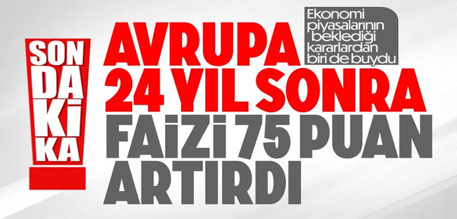 Avrupa Merkez Bankası faizi yükseltti