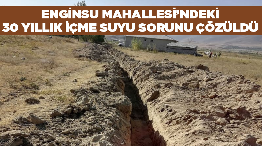 VASKİ Enginsu Mahallesi’ndeki 30 yıllık içme suyu sorunu çözdü