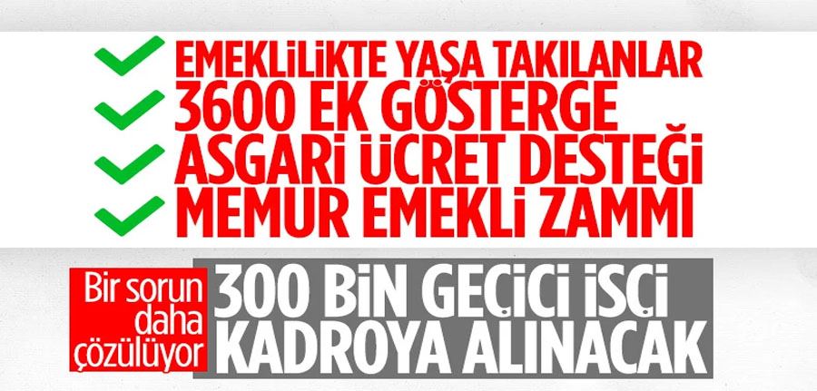 Vedat Bilgin açıkladı: 300 bin geçici işçiye kadro 