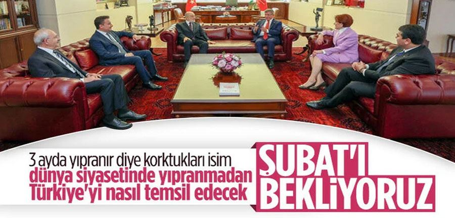 Altılı masada, ortak adayın belirlenmesi şubat ayına kaldı