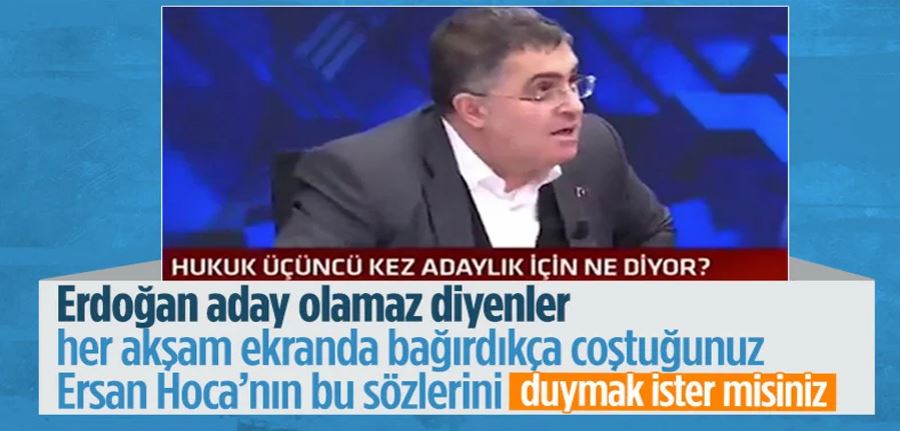 Ersan Şen: Cumhurbaşkanı Erdoğan her şekilde aday olabilir