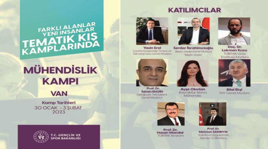 GSB yurtları tematik kış kampları Vanda başlıyor