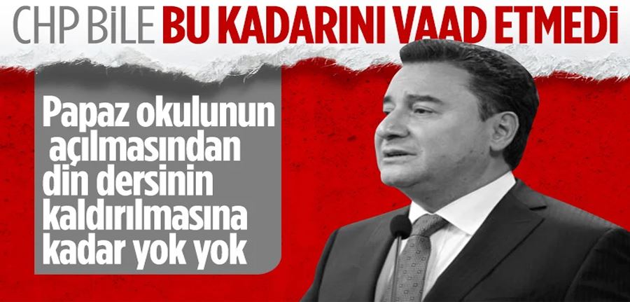 Ali Babacan partisinin Temel Haklar Eylem Planı