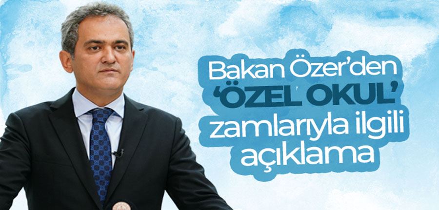 Milli Eğitim Bakanı Mahmut Özer