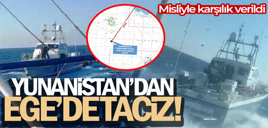 Didim açıklarındaki Yunan tacizine Türk askeri bariyeri