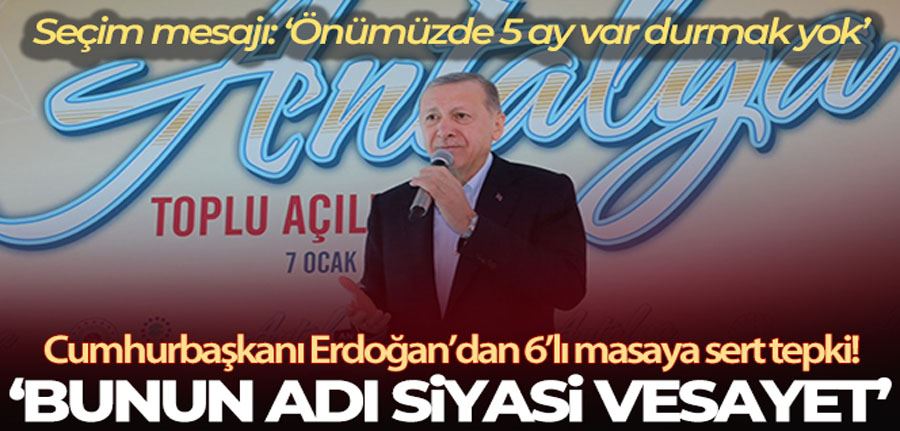 Cumhurbaşkanı Erdoğan: 
