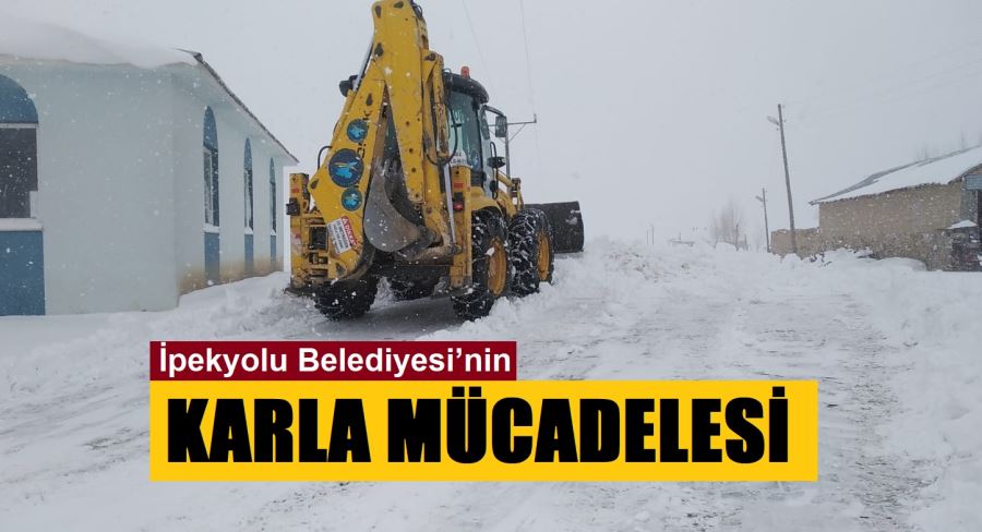 İpekyolu Belediyesi’nin karla mücadelesi