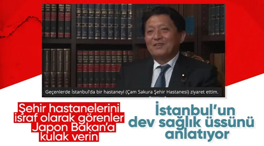 Japon bakandan Çam ve Sakura Hastanesi