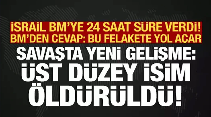İsrail-Filistin savaşında son dakika: İsrail, BM