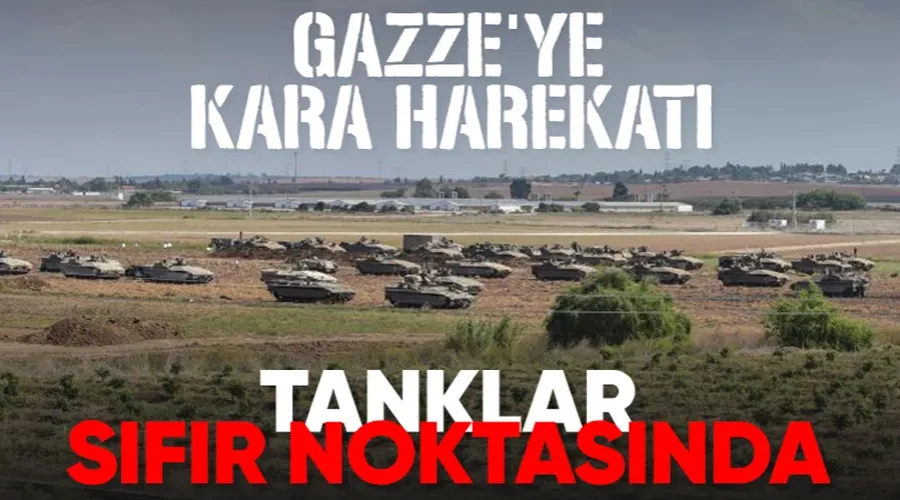 İsrail kara harekatına hazırlanıyor! Tanklar sınıra konuşlandı...