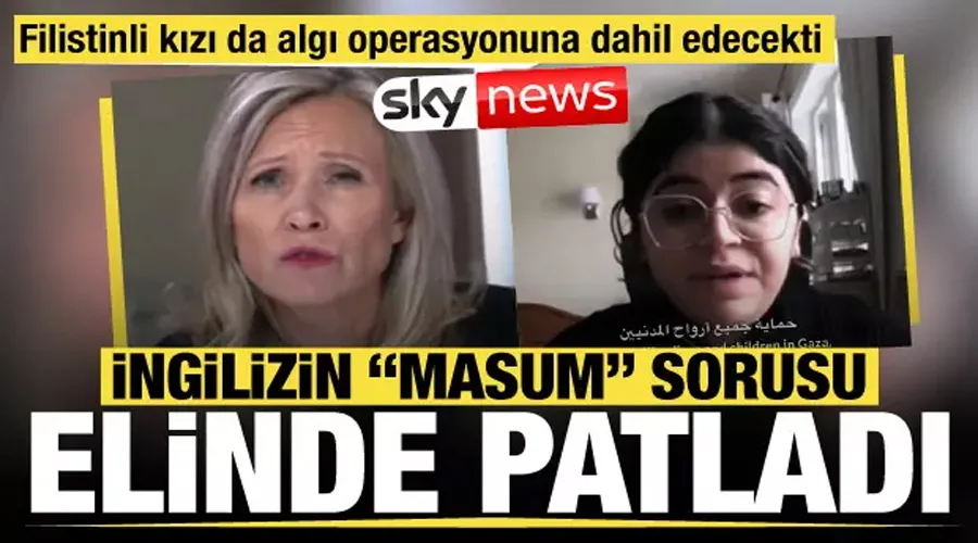23 yaşındaki Filistinli gazeteciden İngiliz SKY News