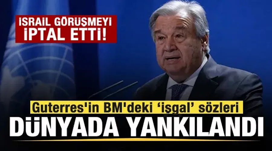 BM Genel Sekreteri Guterres: “Hamas’ın İsrail’e yönelik saldırıları durup dururken başlamadı”