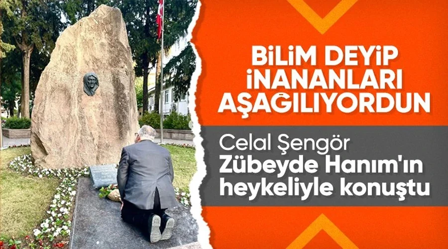 Celal Şengör, Zübeyde Hanım anıtıyla konuştu