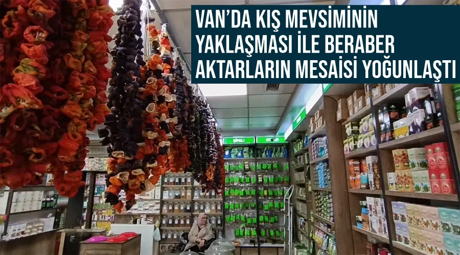 Van’da kış mevsiminin yaklaşması ile beraber aktarların mesaisi yoğunlaştı