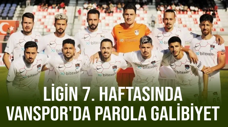 Ligin 7. haftasında Vanspor