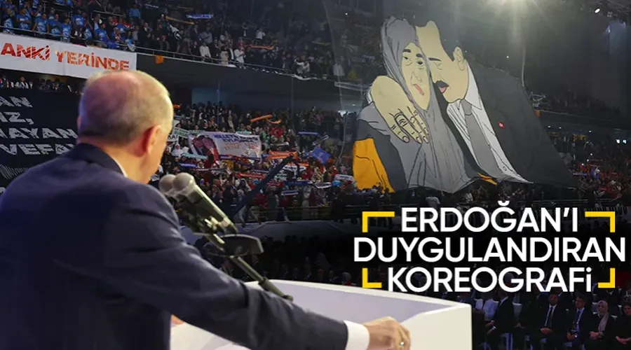 Büyük kongrede duygusal anlar! Cumhurbaşkanı Erdoğan ve annesinin koreografi gösterisi yapıldı...