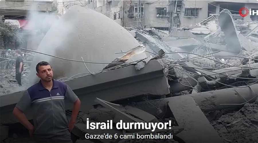 İsrail, Gazze Şeridi’nde 6 camiyi bombaladı