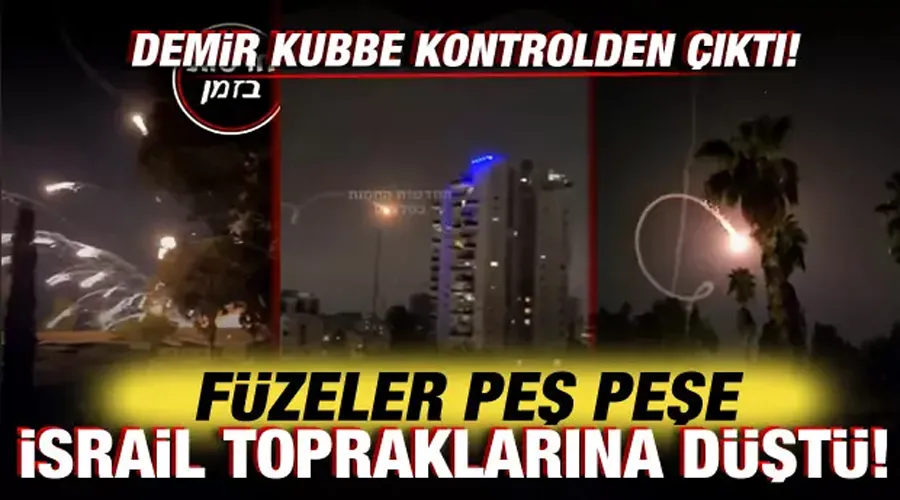 Demir Kubbe kontrolden çıktı! Füzeler peş peşe İsrail