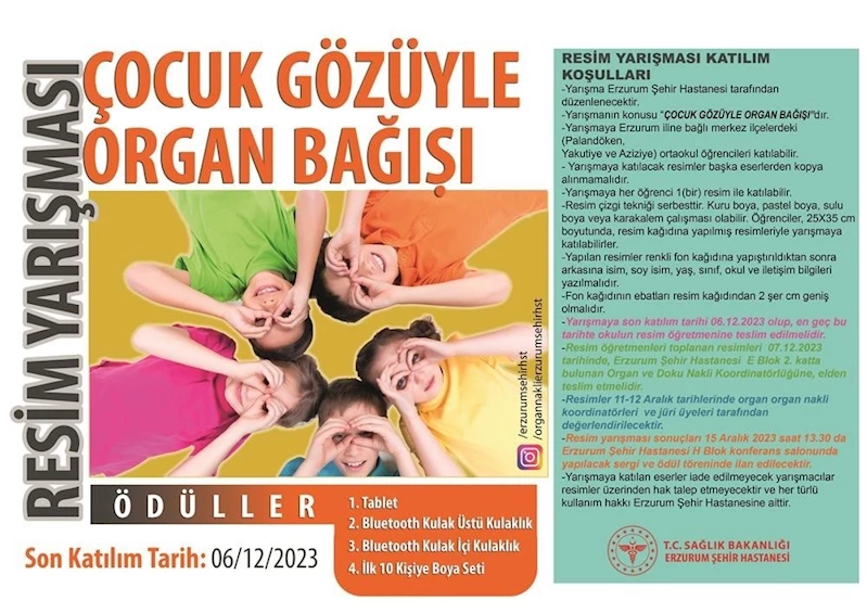 Şehir Hastanesi’nden resim yarışması
