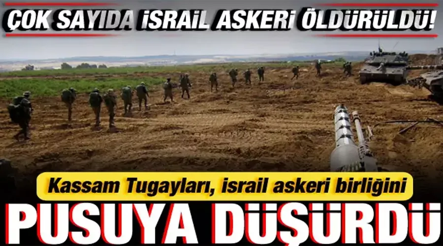 Hamas, İsrail askeri birliğini pusuya düşürdü! Çok sayıda İsrail askeri öldürüldü!
