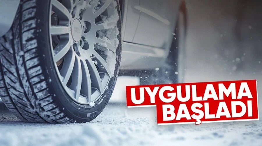 Zorunlu kış lastiği uygulaması 1 Aralık itibarıyla başladı